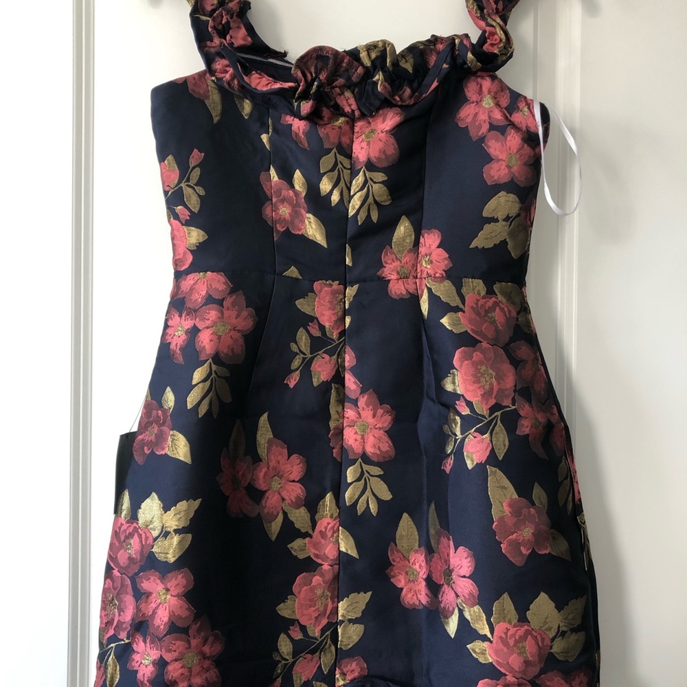 Lulu’s ruffled, floral mini dress